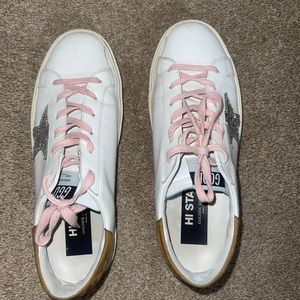 Golden Good High Star Low Top Platform Sneaker